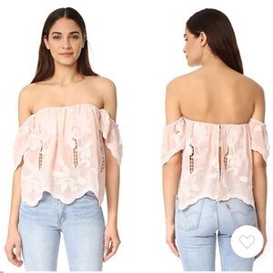 Lovers + Friends Life’s a Beach top in pale pink. Size small